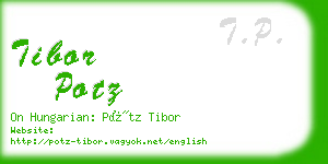 tibor potz business card